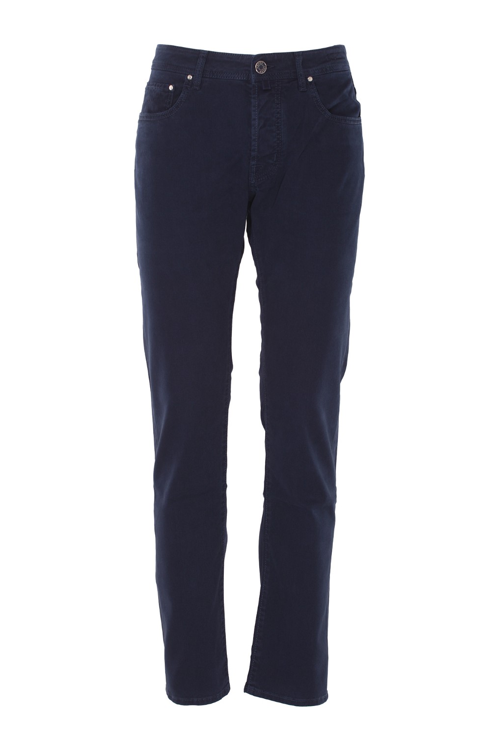 shop JACOB COHEN  Jeans: Jacob Cohen jeans "Bard".  
Slim fit.
Gabardina di cotone stretch tinto in capo blu.
Modello a cinque tasche con logo ricamato sul taschino.
Vita regolare.
Passanti al punto vita.
Chiusura con bottoni.
Bottone logato con interno colorato e bordo esterno con finitura rutenio.
Patta interna ricamata con nome del pantalone e citazione del fondatore.
Salpa in cavallino con logo ricamato in ecopelle tono su tono.
Include bandana con stampa paisley.
Profumati con l’esclusiva fragranza Jacob Cohën.
Composizione: 49% cotone, 49% lyocell, 2% elastan.
Made in Italy.. S4216 BARD-Y71 number 5883056